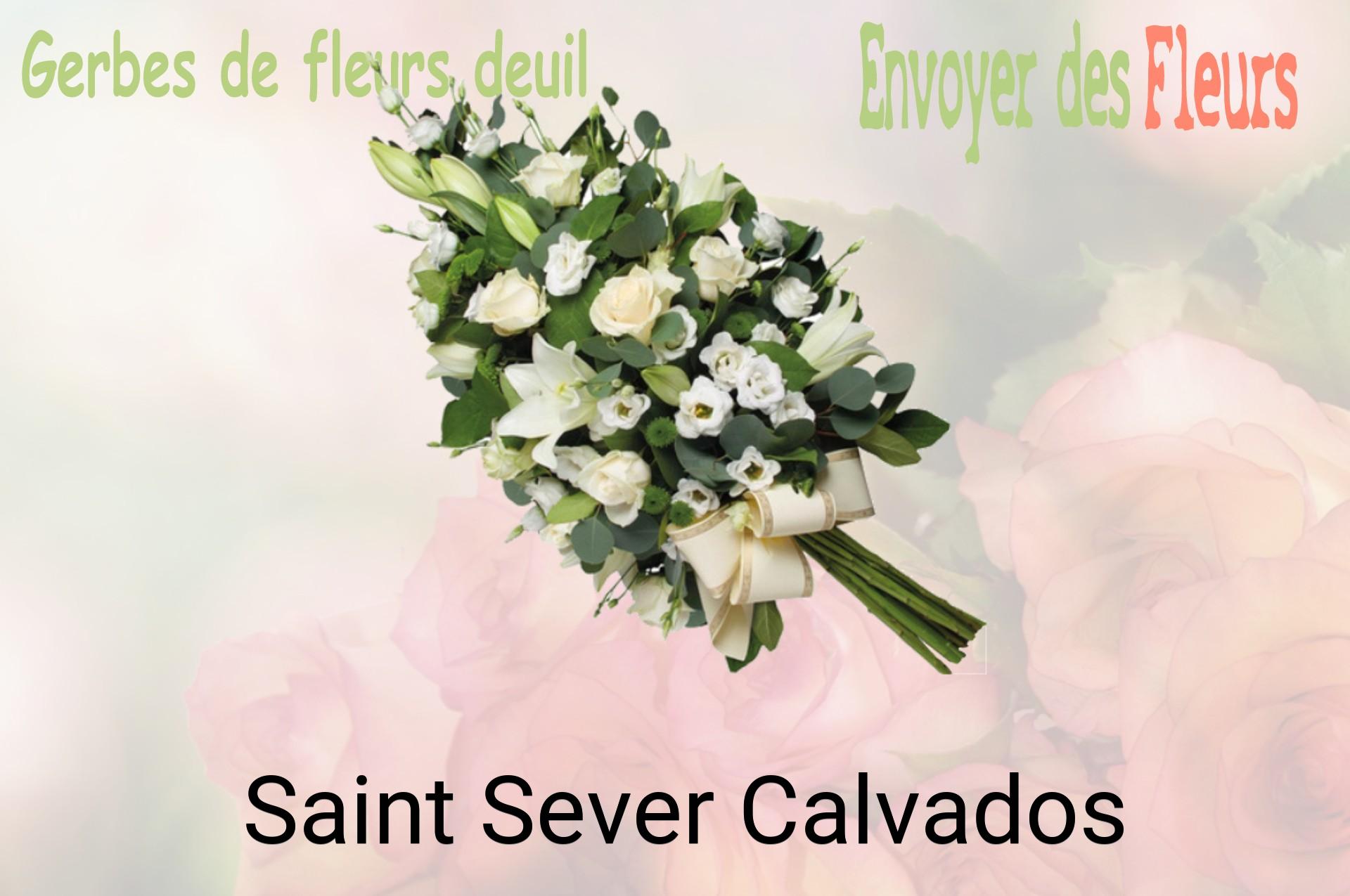 Gerbe de fleurs de deuil livrée à Saint-Sever-Calvados